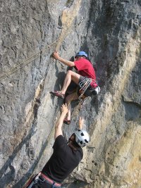 Free Climbing Chämiloch, Michael Naef